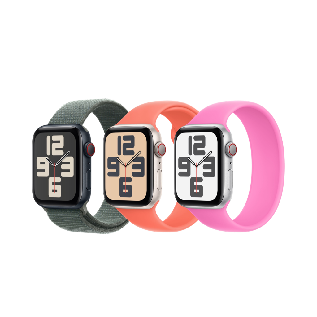 ساعت هوشمند 44 میلی‌متری اپل مدل SE Aluminum Case با بند سیلیکونی