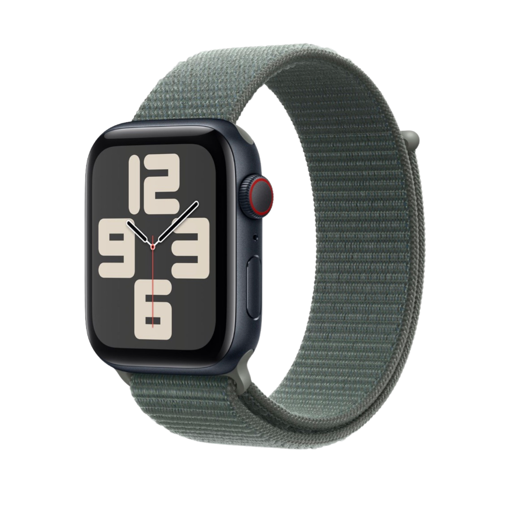 ساعت هوشمند 44 میلی‌متری اپل مدل SE Aluminum Case با بند سیلیکونی